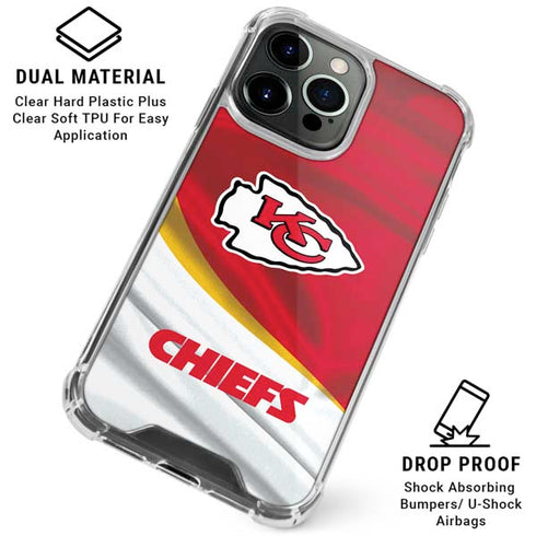 NFL Kansas City Chiefs iPhone 16 Pro Max Clear Case